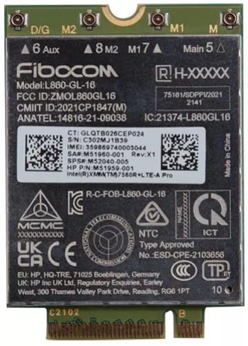 HP XMM 7560 R+ 4G LTE-Advance WWAN