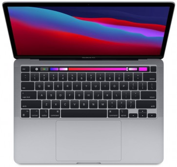 Apple MacBook Pro 13'',M1 chip with 8-core CPU and 8-core GPU, 256GB SSD,8GB RAM - Space Grey myd82cz/a