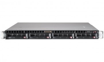 SUPERMICRO 1U server 1x LGA2011-3, iC612, 8x DDR4 ECC R, 4x SATA3 HS (3,5"),2x1GbE, 2x400W, IPMI SYS-5018R-MR