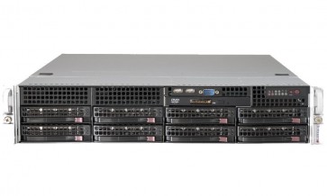 SUPERMICRO 2U server 2x LGA2011, iC602, 16x DDR3 ECC R, 8x SATA HS (3,5"), 2x740W 80+, IPMI, WIO SYS-6027R-WRF