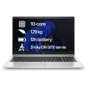 HP ProBook 450 G9/ i5-1235U/ 8GB DDR4/ 512GB SSD/ Intel Iris® Xe/ 15,6" FHD matný/ W11H/ stříbrný
