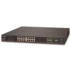 Planet GS-5220-16UP4S2XR, Smart Ultra PoE switch 16x TP,4x SFP, 2x SFP+ 10Gbase-X,ONVIF, 802.3bt-400W,AC+DC GS-5220-16UP4S2XR
