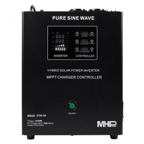 MHPower záložní zdroj MHPower MSKD-2100-48, UPS, 2100W, čistý sinus, 48V, solární regulátor MPPT MSKD-2100-48